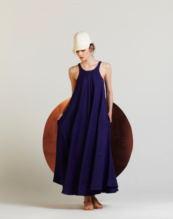 Gabriela-Alexandrova_Long-Silk-and-Linen-Bias-Dress