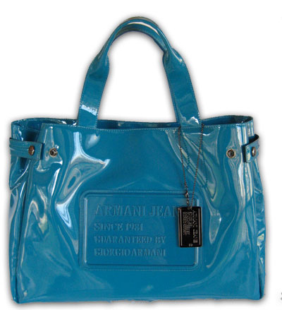 alleen Verplaatsing Sanctie Armani Jeans: the cobalt blue bag - Italianist